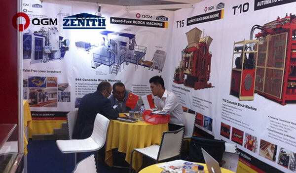 Mesin Blok QGM ZENITH ing Pameran Bahan Bangunan Internasional Indonesia kaping 14